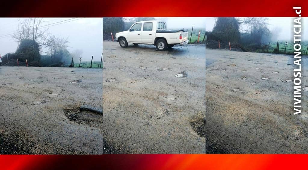 Comprometen solución a gran bache en inicio de la ruta Curicó-Iloca