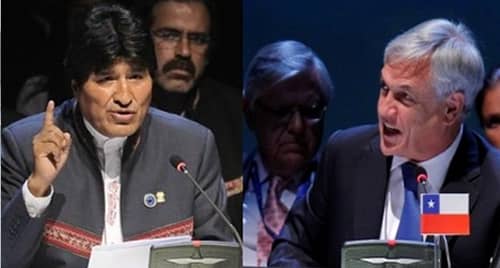  Piñera enfrenta a Evo Morales : "Mejor que se calle, deje de mentir"