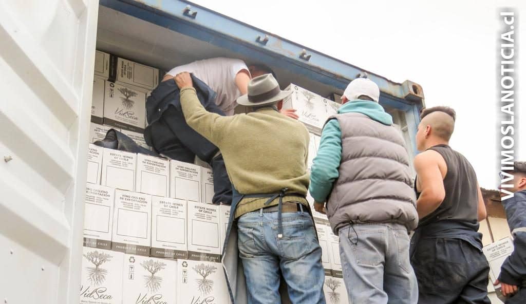 A China se inició primera exportación de vinos de Cauquenes