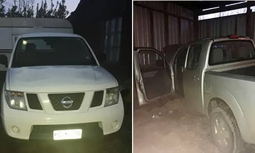 Carabineros recupera camionetas robadas a comienzos de mes