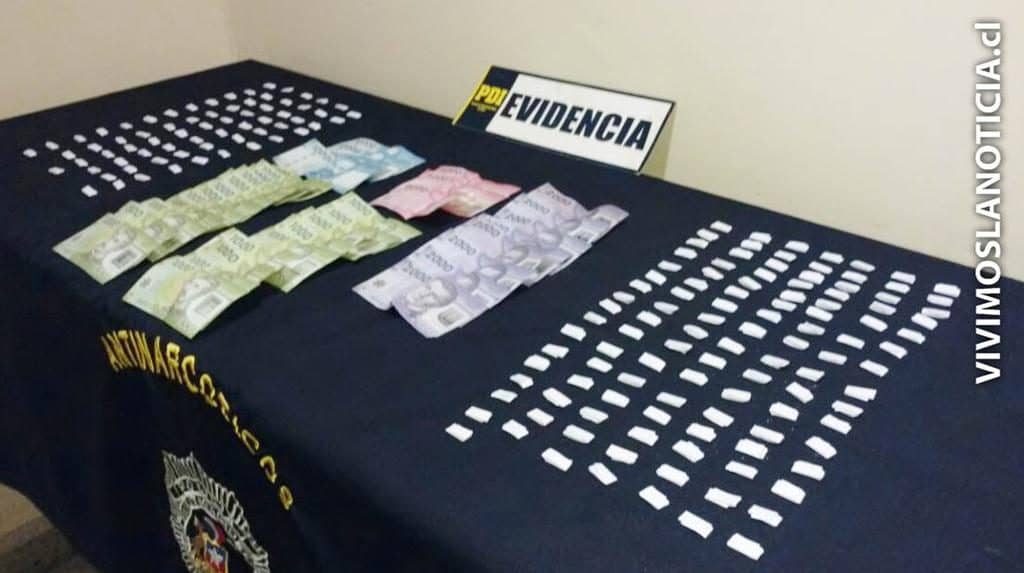 PDI saca de circulación 180 dosis de cocaína base