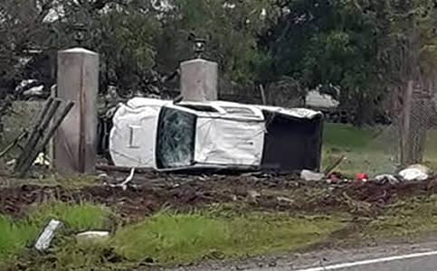 Vecino de Hualañé muere tras volcamiento de su camioneta