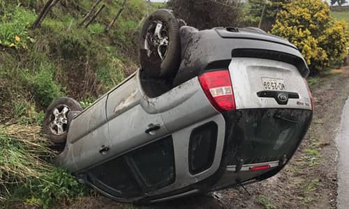 Presidente del PS se accidenta en ruta a Constitución