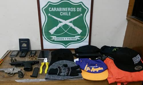 Carabineros detuvo a 6 delincuentes tras frustrar robo en Zapallar