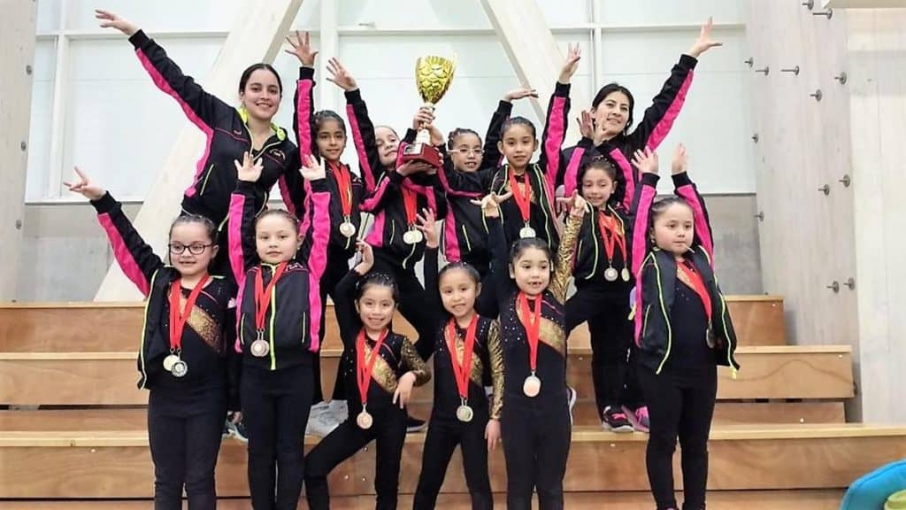 Club “Estrella” de Curicó brilló en torneo de gimnasia artística