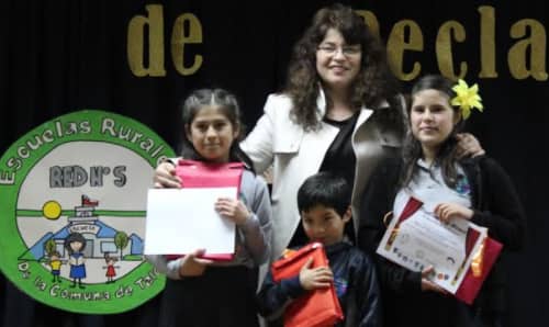 Emoción en Concurso de Declamación de escuelas y liceos rurales 2017