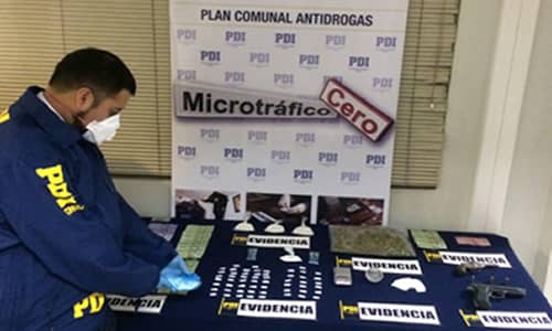 PDI detiene a padre e hija con más de un millón de pesos en drogas y armas