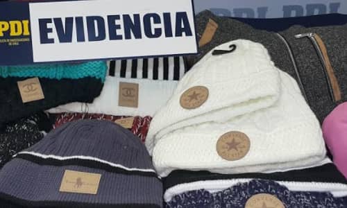 PDI Talca detiene  a vendedor de prendas de vestir falsificadas