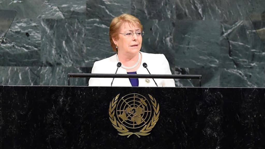 Bachelet destaca ley de aborto y gratuidad universitaria en su discurso ante la ONU