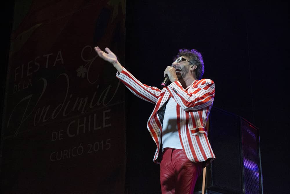Fito Paez deslumbró en la Fiesta de la Vendimia de Curicó