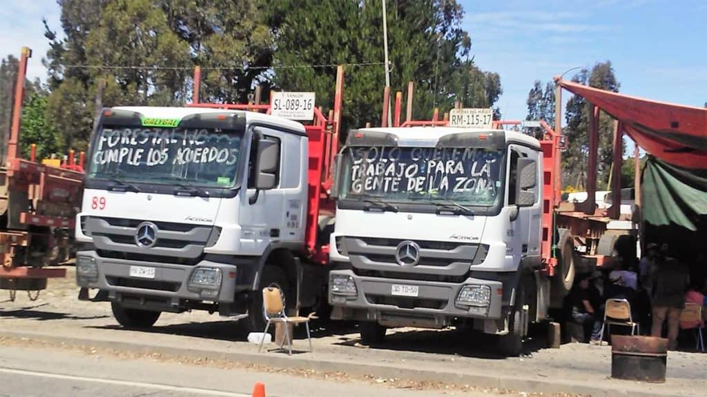 Camioneros de Constitución iniciaron paro