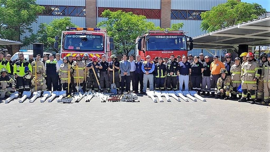 CGE entrega herramientas a Bomberos para combate de emergencias forestales