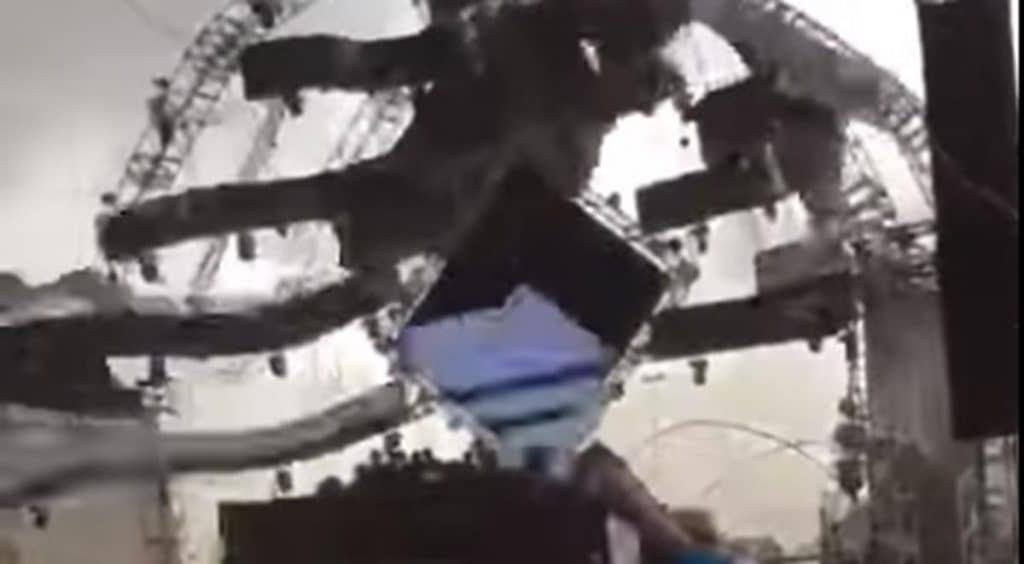 [VIDEO] DJ falleció luego que el escenario se derrumbara en fiesta electrónica