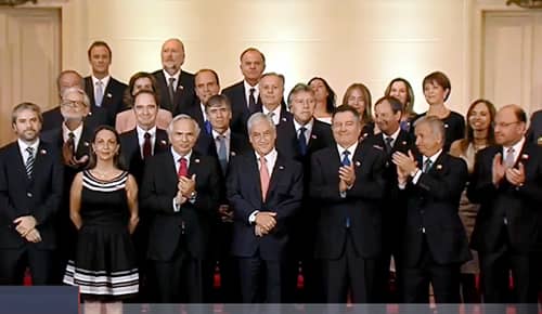 Sebastián Piñera presentó su gabinete para el próximo gobierno