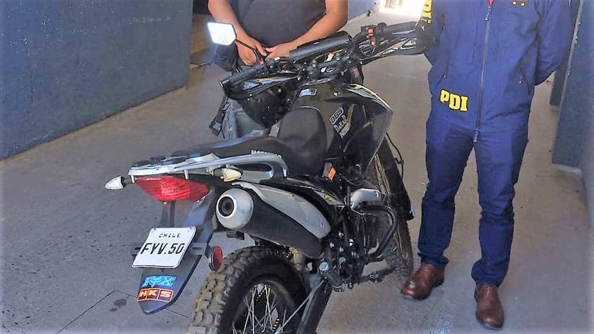 Detenido sujeto que robó una motocicleta en Talca