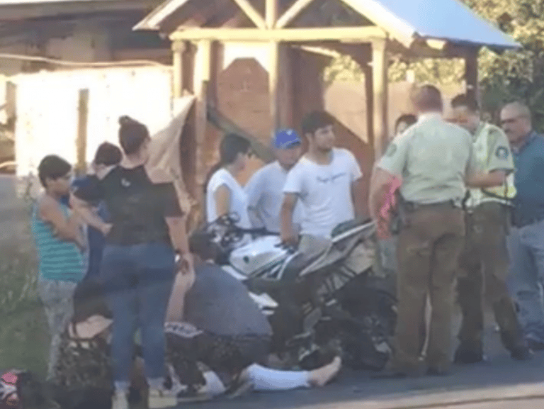 Colisión en Rauco deja a una mujer lesionada