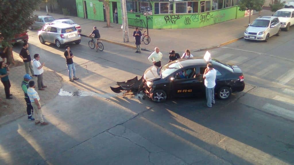 Violento accidente en el pleno centro de Curicó