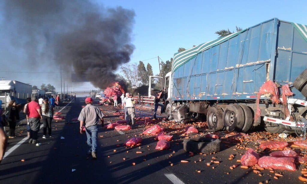 Choque de camiones deja un “pioneta” fallecido frente a Teno