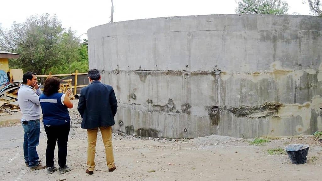 Inician pruebas del estanque que se construye en el Parque Cerro Condell