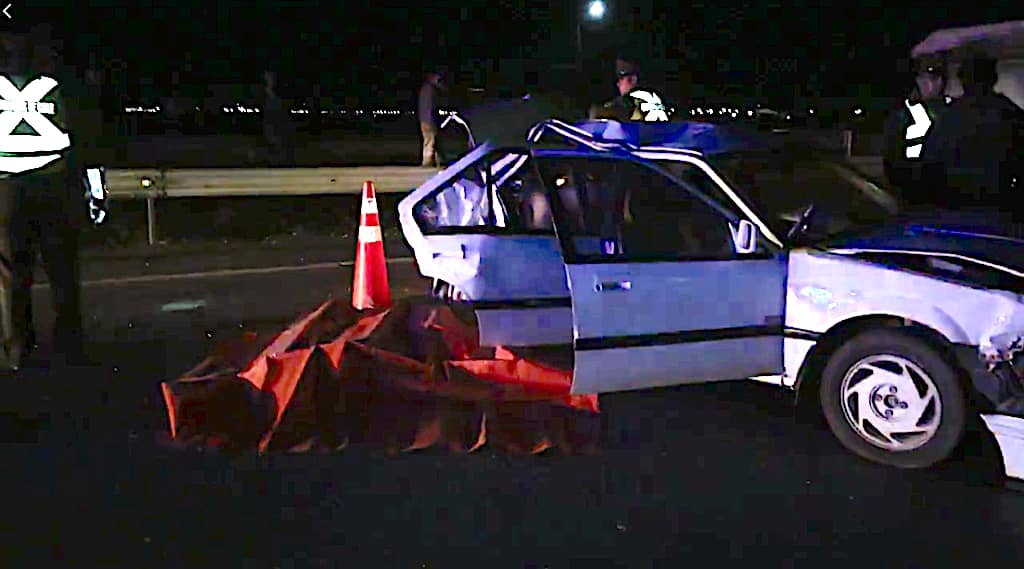 Triple colisión deja 1 muerto y 2 heridos en Ruta 5