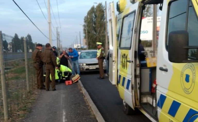 Trabajadora resulta lesionada tras ser atropellada frente a Romeral