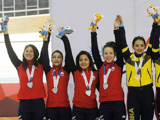 Daniela Guajardo se quedó con la medalla de Plata en el ciclismo por equipos