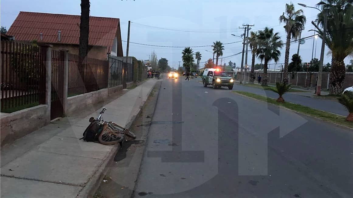 Falleció ciclista involucrada en violenta colisión frente al Estadio de Rauco