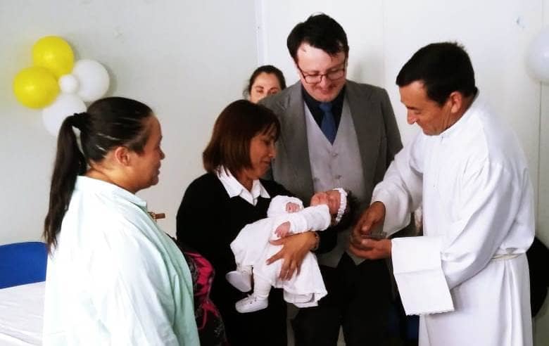 Hospital de Hualañé Bautizó a pequeña Pascal