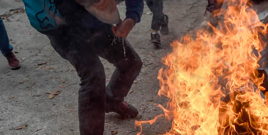 Hombre prendió fuego a su pareja en San Bernardo