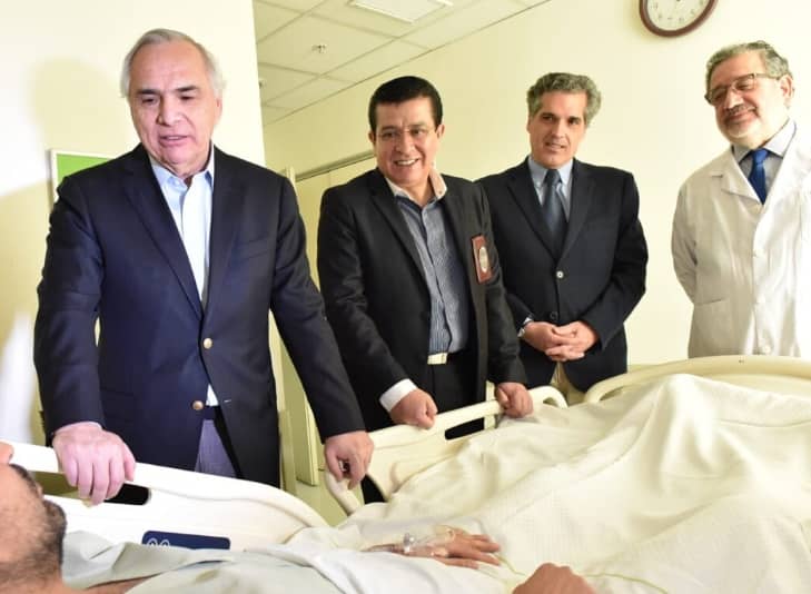 Ministro Chadwick visita a funcionarios de la PDI heridos en Villa 3 de Marzo