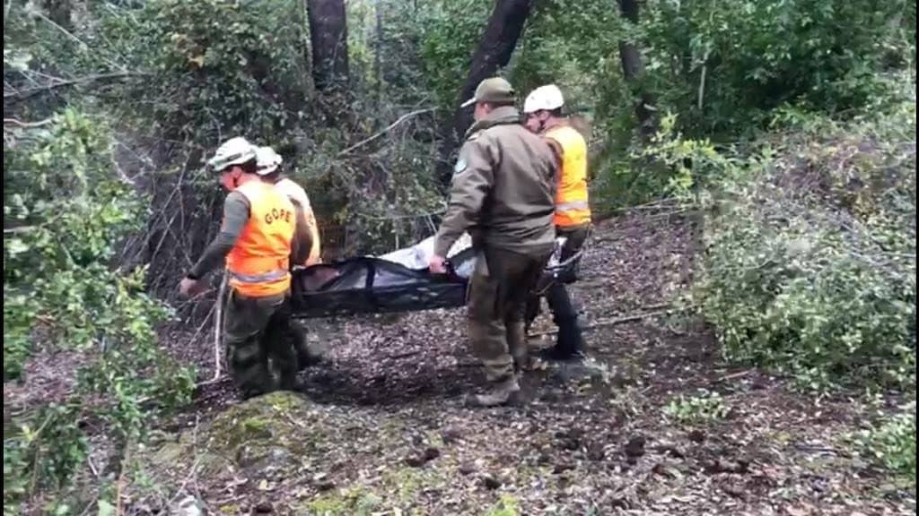 Excursionista habría muerto tras caída libre en quebrada de Radal