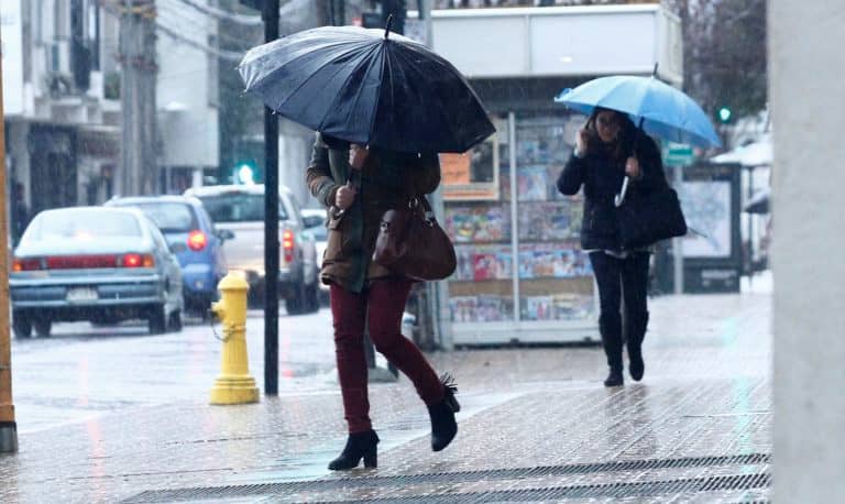 Meteorología emite aviso de precipitaciones en la zona central