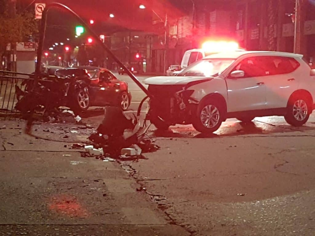Sargento de carabineros es colisionado por conductor presuntamente bajo los efectos del alcohol