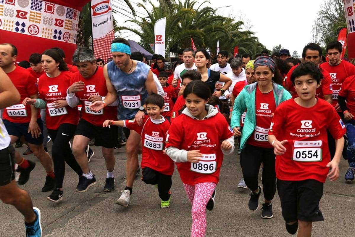 Más de 800 teninos participaron de corrida familiar Carozzi