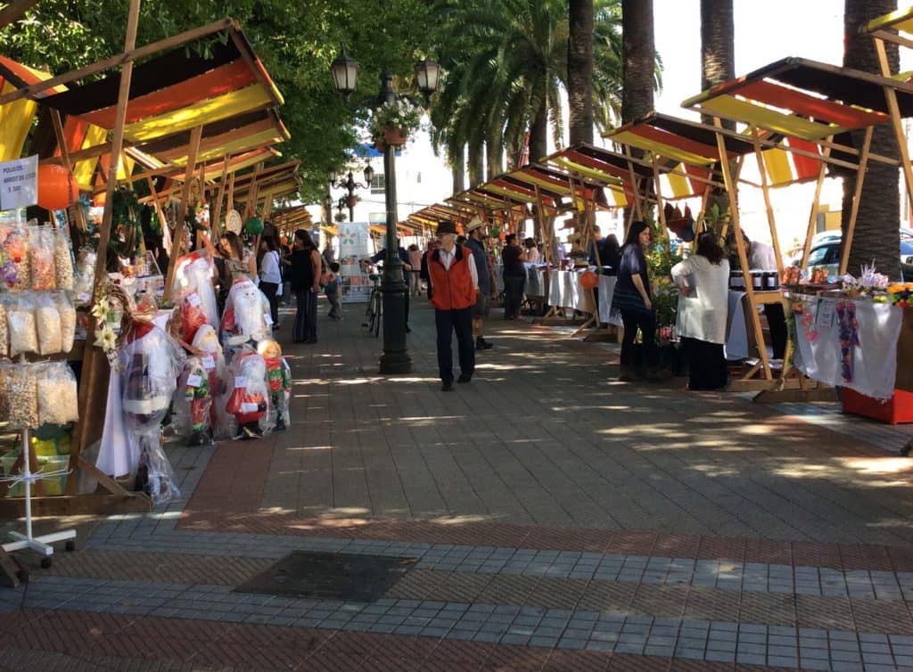 Emprendedores de la provincia realizaron feria expositiva en la plaza de armas de Curicó