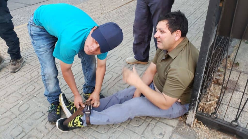 Conductor ebrio generó violenta colisión en el centro de Curicó