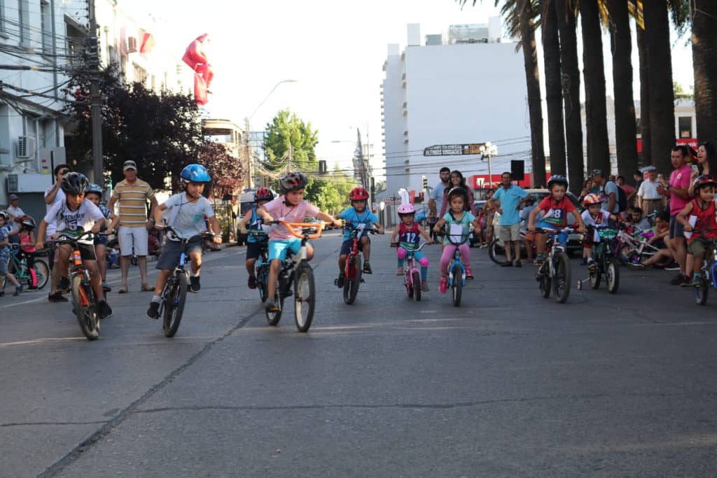 Exitosa jornada del “Circuito de Ciclismo Infantil de Navidad” en Curicó