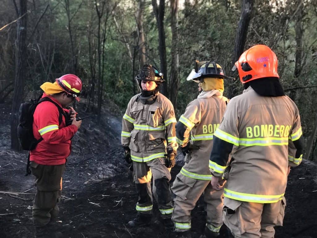 Se mantiene alerta roja por incendios forestales en Paredones