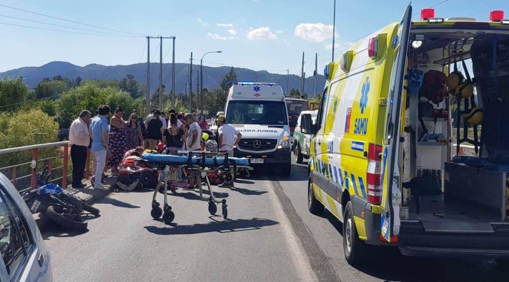 Cinco heridos en accidentes de tránsito en Ruta J-60