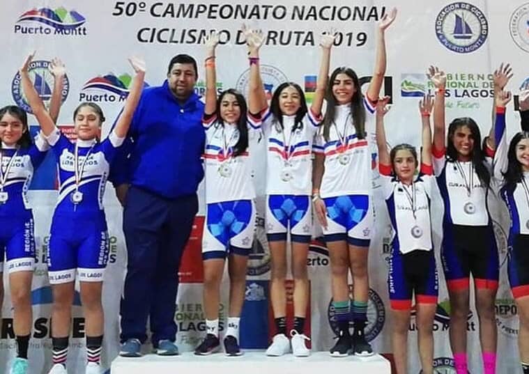 Curicanas se titularon campeonas nacionales de ciclismo en prueba contrarreloj