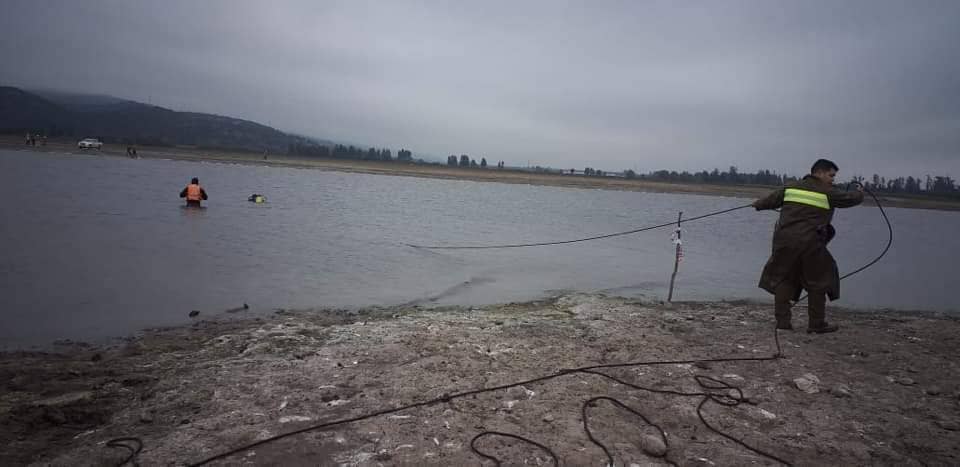 Continúa búsqueda de hombre desaparecido en embalse Convento Viejo de Chimbarongo