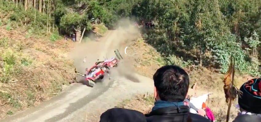 Piloto Thierry Neuville sufre impactante accidente en Mundial de Rally