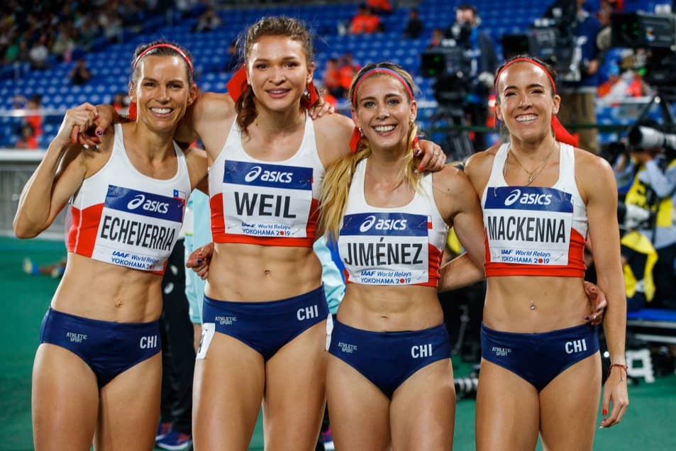 Relevo femenino 4x400 consigue nuevo récord de Chile en Mundial de Atletismo