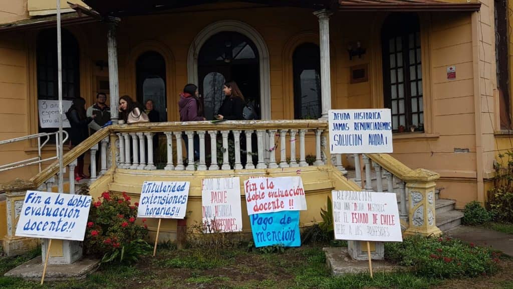 Daem Curicó anunció lista de colegios en paro