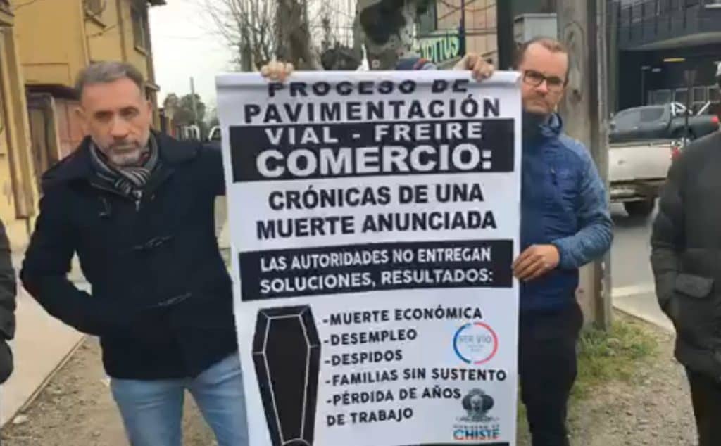 Se disolvió movimiento de locatarios en contra del eje vial Alessandri-Freire