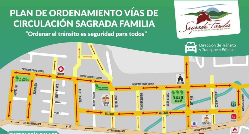 Continúa marcha blanca de plan de ordenamiento vial en Sagrada Familia