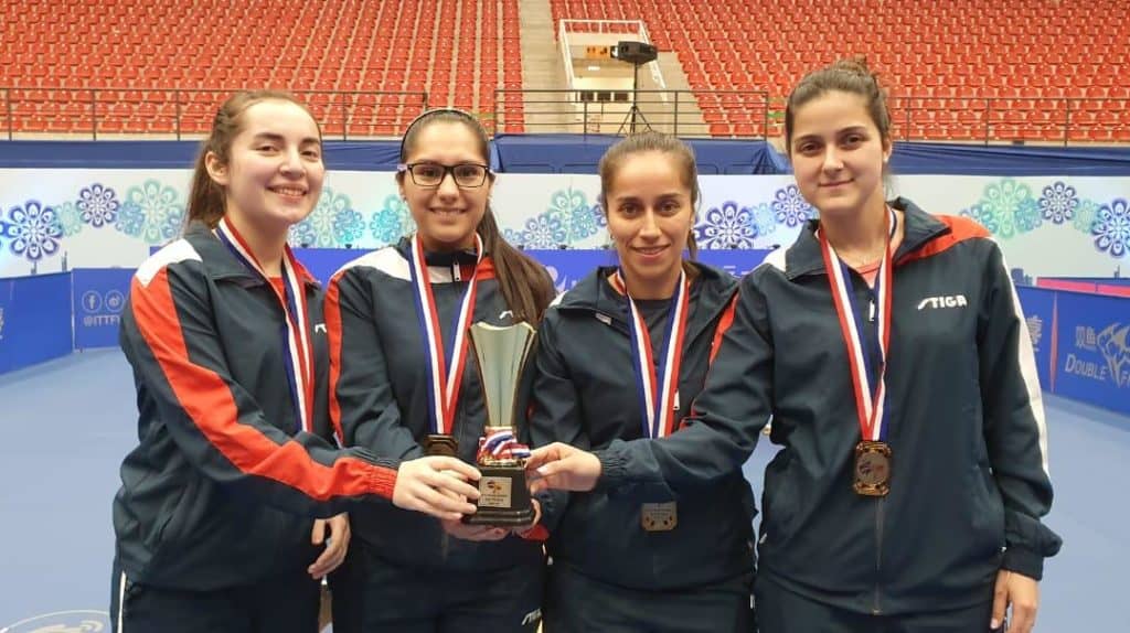 Curicana finaliza en el tercer lugar del Panamericano de tenis de mesa