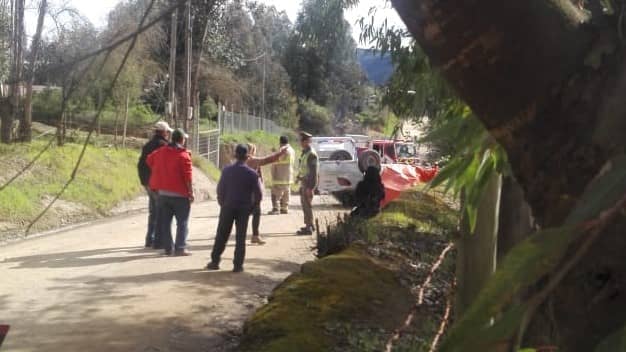 Tragedia automovilística en ruta a Santuario de Limávida