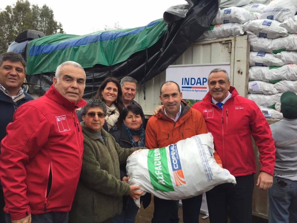 Gobierno entregó primera ayuda a crianceros afectados por la sequía en Hualañé
