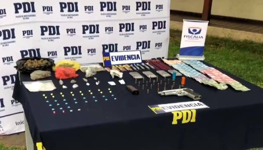 Ocho detenidos tras operativo antidroga de la PDI de Curicó en sector Santa Fe